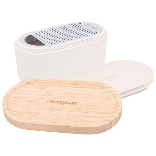 Microplane Container rasp cashmere/bamboe