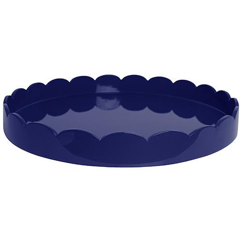 20x20 Scalloped Tray Navy