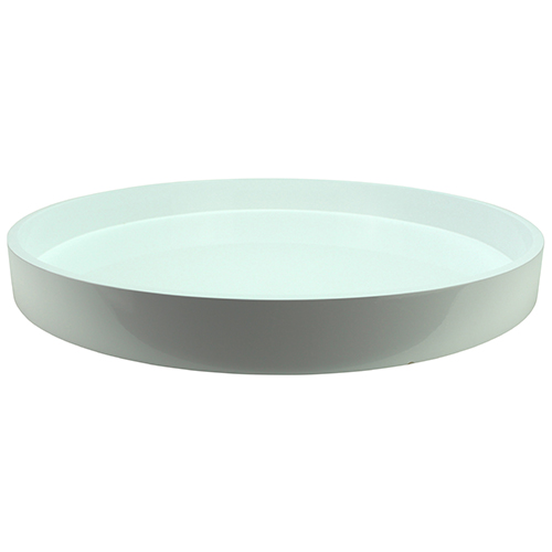 20x20 Round Tray White