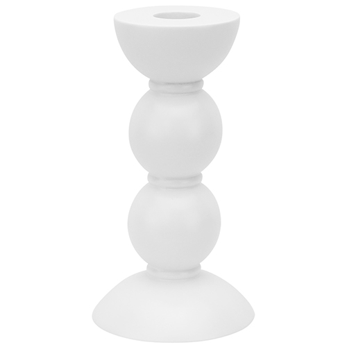 14cm Bobbin White Candle Stick