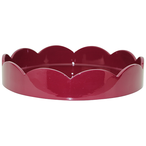 8.5x8.5 Scallop Tray Cherry