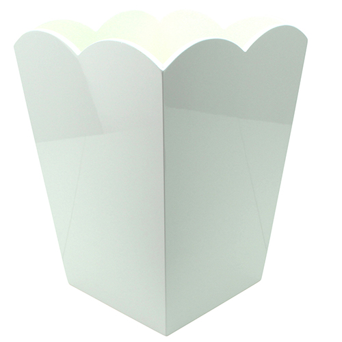 Scallop Bin White