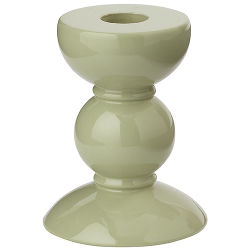 10cm Bobbin Sage Candle Stick