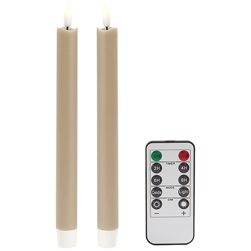 23cm LED Candle Cappuccino