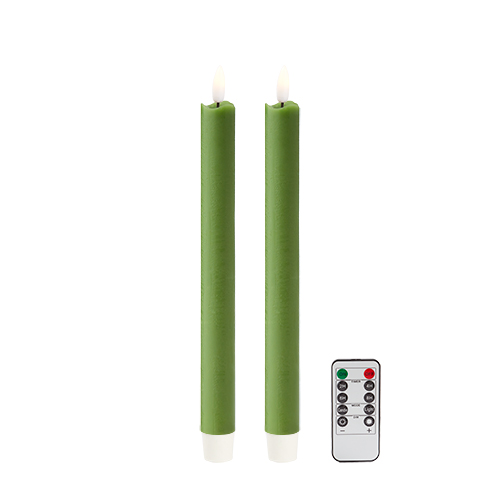 23cm LED Candle Green