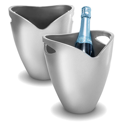 Wine cooler silver
