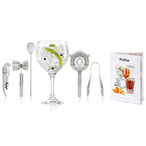 Gin Tonic cocktail set 5 dlg rvs