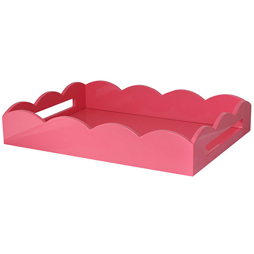 17x13 Scalloped Tray Water