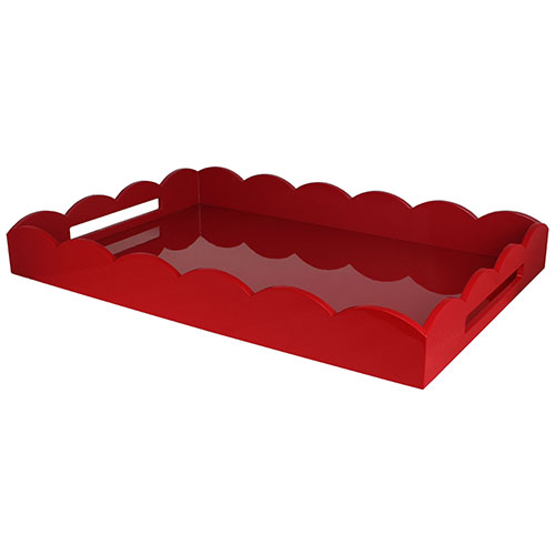 26x17 Scalloped Tray Burg