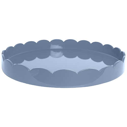 16x16 Scalloped Tray Eau De Nil