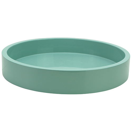 8.5x8.5 Round Tray Eau De Nil