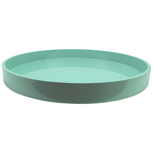 20x20 Round Tray Eau De Nil