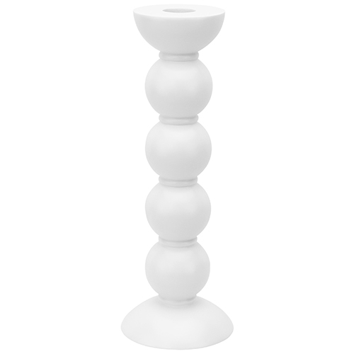 24cm Bobbin White Candle Stick