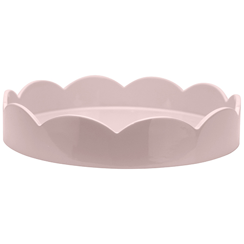 8.5x8.5 Scallop Tray Pale Pink