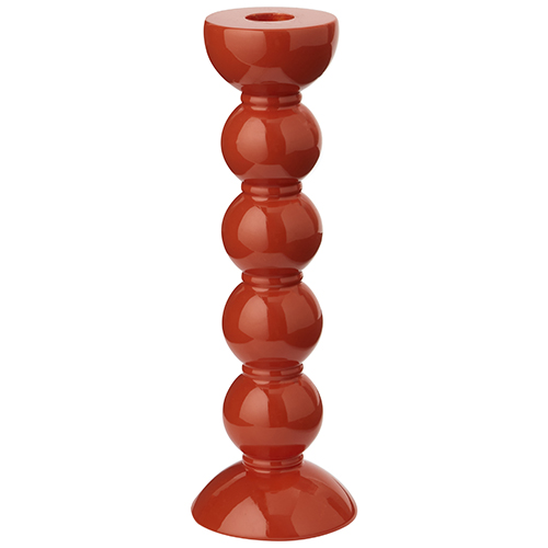 24cm Bobbin Orange Candle Stick