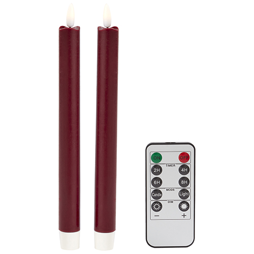 23cm LED Candle Cherry