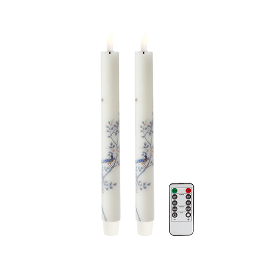 Addison Ross LED Kerze (2) 23cm White Chin