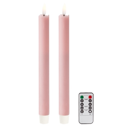 Addison Ross LED Kerze (2) 23cm Pink
